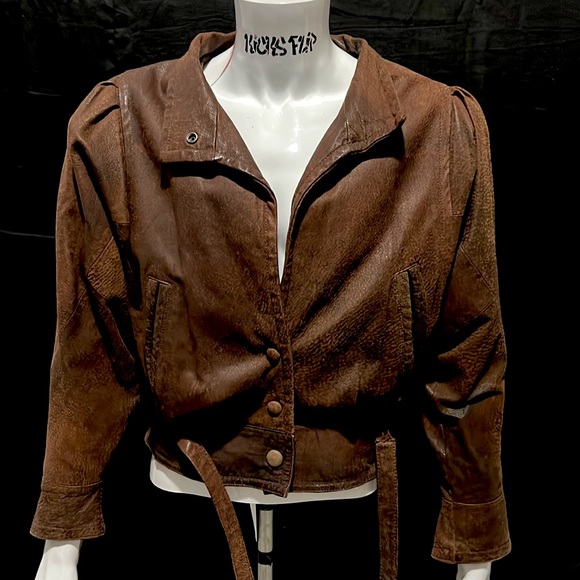 G-III Jackets & Blazers - Vintage G-III Distressed Leather Jacket w/ 3M Thinsulate Zip-in Lining Medium